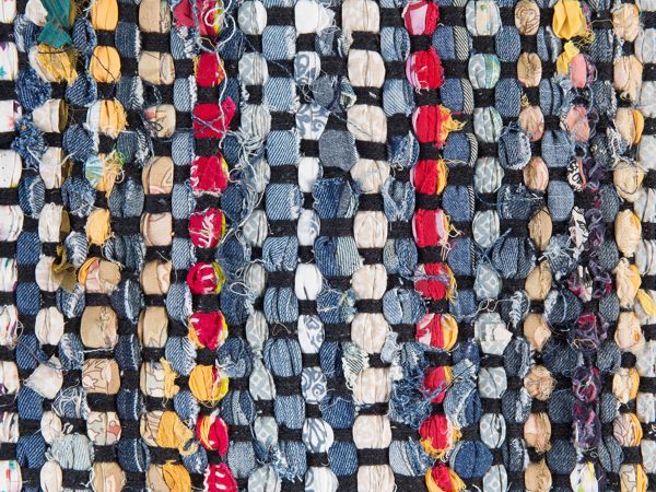Beliani Χαλί Alanya Βαμβακερό Boho Πολύχρωμο 160x230 cm