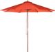 Ομπρέλα Beliani Garden Toscana II κόκκινη 270 cm 8171241 4260580928095