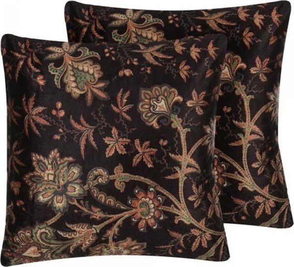 Beliani Lumarko 2 διακοσμητικά φλοράλ μαξιλάρια 45 x 45 cm πολύχρωμα KARUR! 11755404 4251682235471
