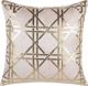 Beliani Σετ 2 Διακοσμητικά Μαξιλάρια CASSIA, Γεωμετρικό Σχέδιο, Ροζ, 45x45 cm