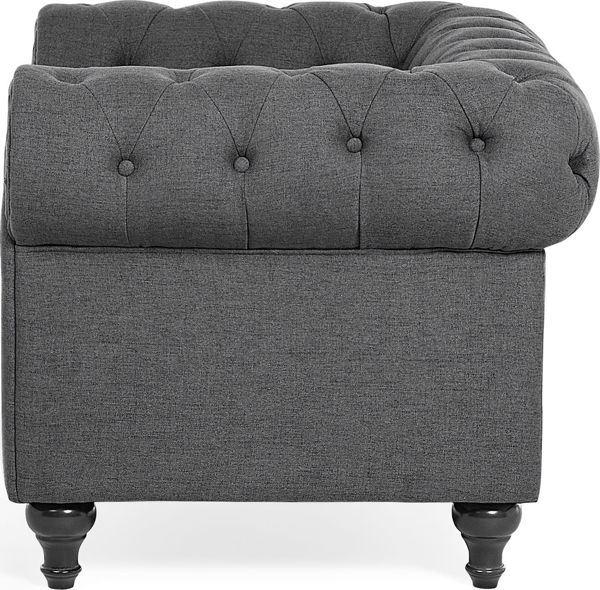 Πολυθρόνα Beliani Grey CHESTERFIELD 7984237 4260580922192