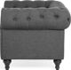 Πολυθρόνα Beliani Grey CHESTERFIELD 7984237 4260580922192