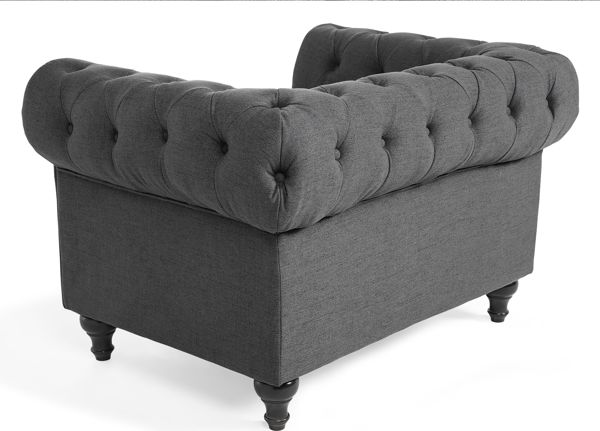 Πολυθρόνα Beliani Grey CHESTERFIELD 7984237 4260580922192