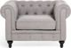 Σαλόνι Beliani 4θέσιο σετ ανοιχτό γκρι CHESTERFIELD 8083475 4251682260848