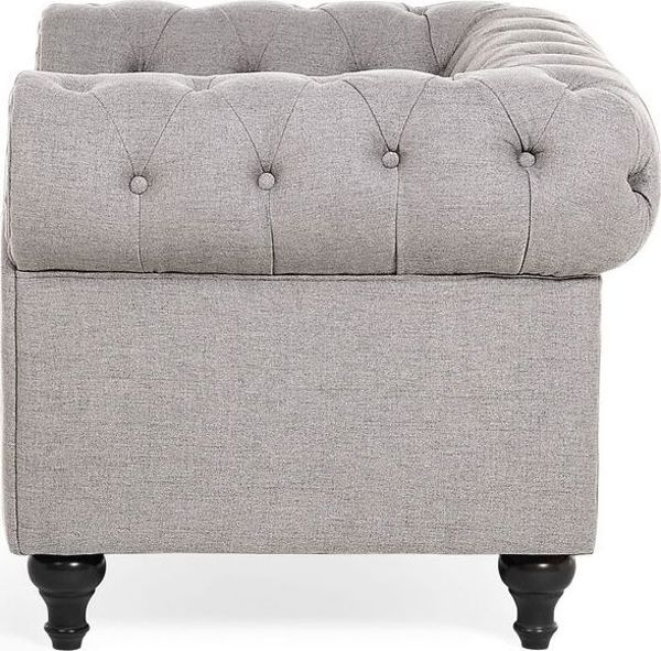 Σαλόνι Beliani 4θέσιο σετ ανοιχτό γκρι CHESTERFIELD 8083475 4251682260848