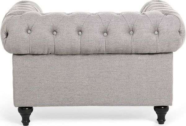 Σαλόνι Beliani 4θέσιο σετ ανοιχτό γκρι CHESTERFIELD 8083475 4251682260848