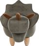 Beliani Pufa zwierzak ze schowkiem zielona TRICERATOPS