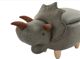 Beliani Pufa zwierzak ze schowkiem zielona TRICERATOPS
