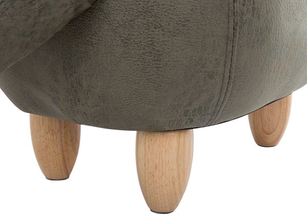Beliani Pufa zwierzak ze schowkiem zielona TRICERATOPS