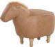 Πουφ Ζώου Beliani, μπεζ οικολογικό δέρμα HORSE 8033418 4251682250368