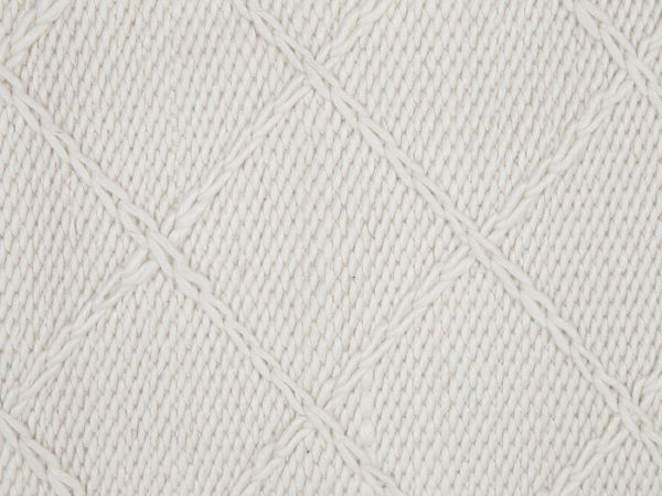 Μάλλινο Χαλί Beliani ΕΛΛΕΚ 140x200 cm, Εκρού, Μοντέρνο Σκανδιναβικό Στυλ