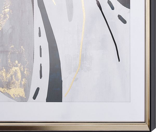 Beliani Εικόνα σε κορνίζα 60 x 80 cm γκρι HIDMO 8034591 4251682251389