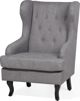 Beliani Grey wing πολυθρόνα ALTA 7984308 4260580938810