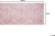 Beliani Χαλί ATIKE Viscose Γεωμετρικό Ροζ & Χρυσό 80x150 cm