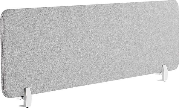 Θήκη γραφείου Beliani 180 x 40 cm ανοιχτό γκρι WALLY 8350981 4251682263030