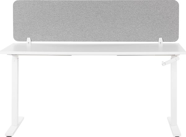 Θήκη γραφείου Beliani 180 x 40 cm ανοιχτό γκρι WALLY 8350981 4251682263030