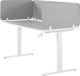 Θήκη γραφείου Beliani 180 x 40 cm ανοιχτό γκρι WALLY 8350981 4251682263030