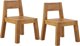 Beliani Σετ 2 καρέκλες κήπου, ξύλο ακακίας LIVORNO 11356333 4251682282598