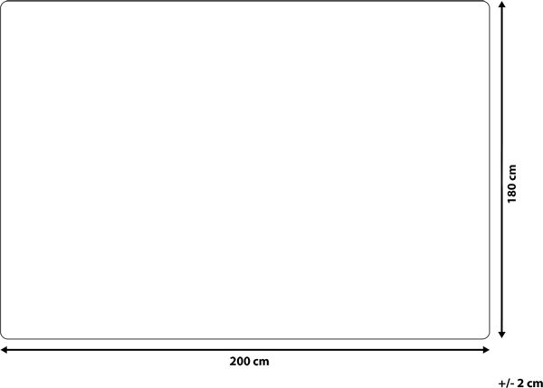 Beliani Κουβέρτα GELIK Βελούδινη Ροζ 180x200 cm