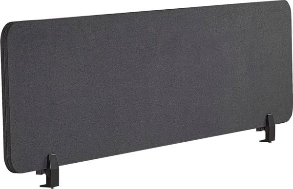 Θήκη γραφείου Beliani 160 x 40 cm σκούρο γκρι WALLY 8350987 4251682263016