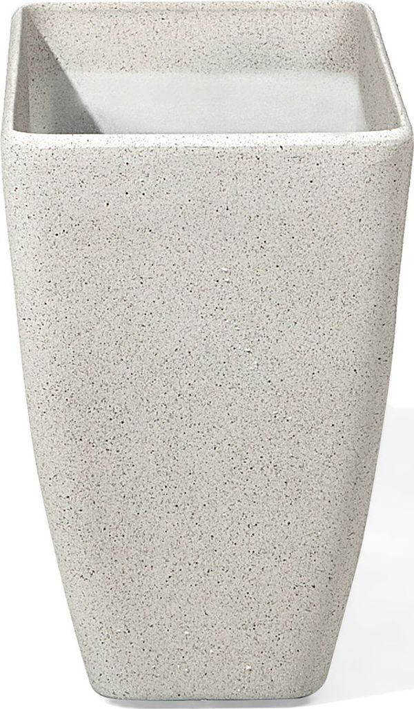 Γλάστρα Beliani Baris Ορθογώνια 60x27x41 cm, Μπεζ, Ανθεκτική σε Καιρικές Συνθήκες