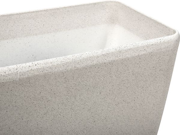 Γλάστρα Beliani Baris Ορθογώνια 60x27x41 cm, Μπεζ, Ανθεκτική σε Καιρικές Συνθήκες
