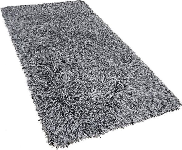 Χαλί Beliani CIDE Shaggy Ασπρόμαυρο 80x150 cm