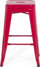 Beliani Σετ 2 μεταλλικά σκαμπό μπαρ 60 cm κόκκινο CABRILLO 8083605 4260586359039
