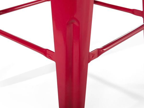 Beliani Σετ 2 μεταλλικά σκαμπό μπαρ 60 cm κόκκινο CABRILLO 8083605 4260586359039