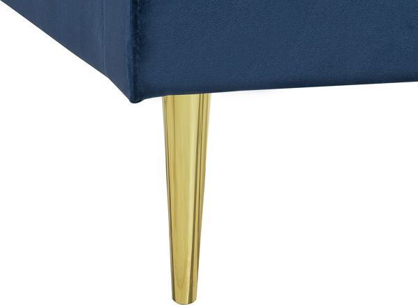 Κρεβάτι Beliani Velvet 180 x 200 cm μπλε MARVILLE 8034375 4251682231121