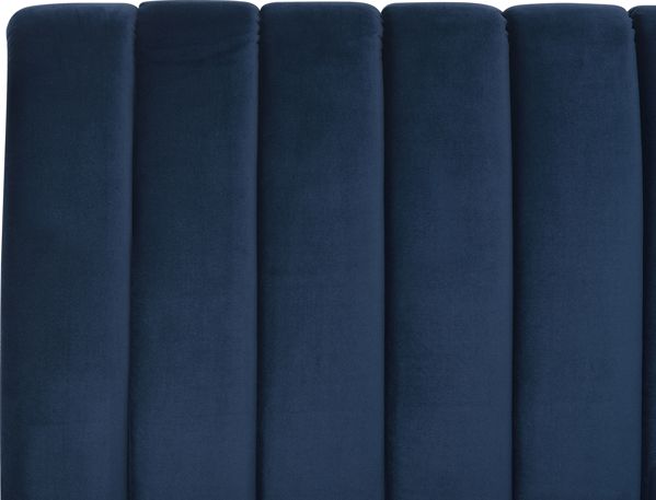 Κρεβάτι Beliani Velvet 180 x 200 cm μπλε MARVILLE 8034375 4251682231121