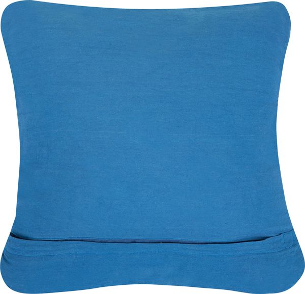 Beliani Σετ 2 Διακοσμητικά Μαξιλάρια Μακραμέ 45x45 cm Μπλε KARATAS