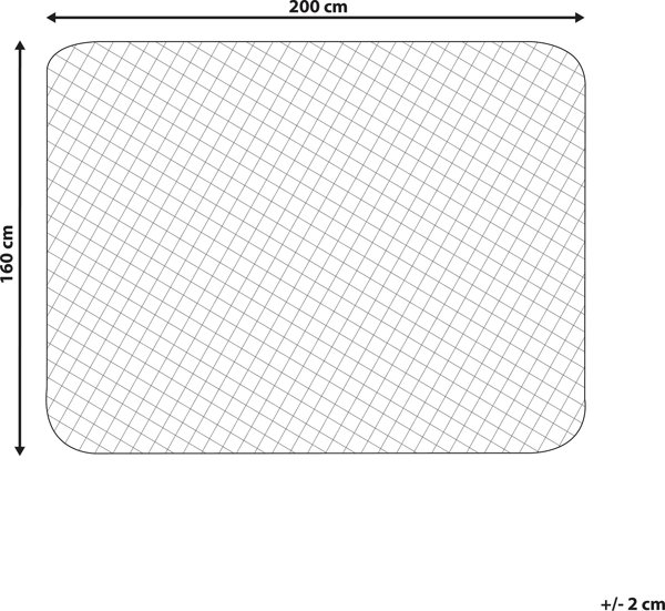Beliani Βαμβακερό προστατευτικό στρώματος 160 x 200 cm MANASLU 11356927 4251682280198