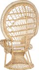 Beliani πολυθρόνα παγωνιού μπεζ rattan EMMANUELLE 7984273 4251682257916
