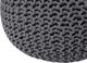 Beliani Pouf 50 x 35 cm σκούρο γκρι CONRAD 8264058 4260602378266