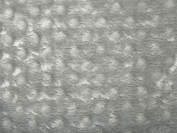 Κουβέρτα Beliani SAMUR, Γκρι, 200 x 220 cm, με Πομπόν και Ανάγλυφη Υφή