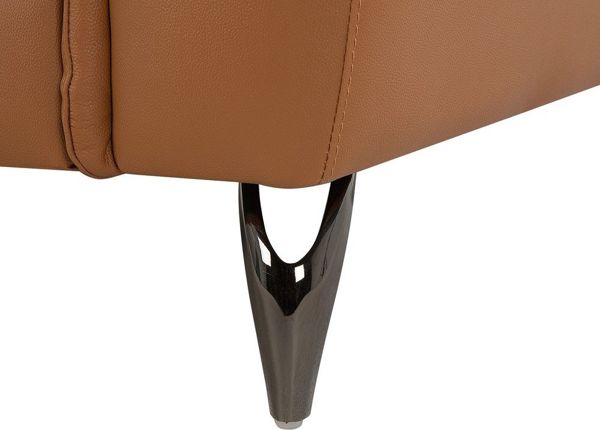 Beliani 3θέσιος δερμάτινος καναπές, καφέ, NARWIK 7750332 4251682204002
