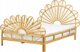 Κρεβάτι Peacock Beliani Rattan 140 x 200 cm ανοιχτόχρωμο ξύλο ΦΛΩΡΕΝΤΙΝΗΣ Lumarko! 13286050 4255664829405