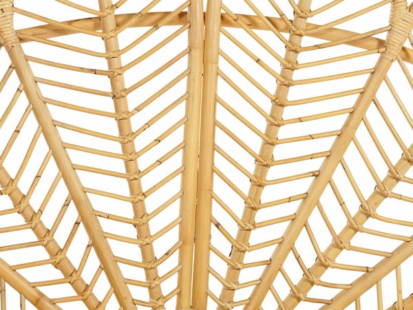 Κρεβάτι Peacock Beliani Rattan 140 x 200 cm ανοιχτόχρωμο ξύλο ΦΛΩΡΕΝΤΙΝΗΣ Lumarko! 13286050 4255664829405