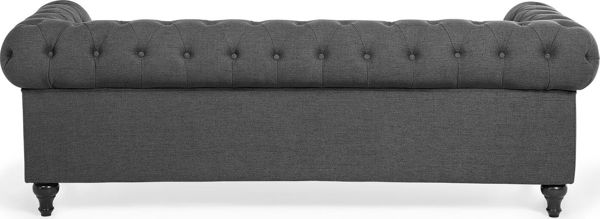 Beliani Σετ σαλονιού 4 θέσεων σε γκρι CHESTERFIELD 8083476 4251682260855