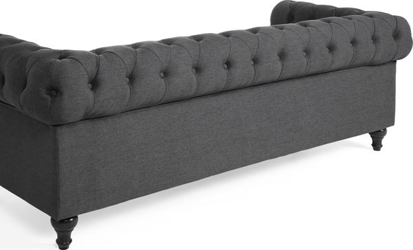 Beliani Σετ σαλονιού 4 θέσεων σε γκρι CHESTERFIELD 8083476 4251682260855