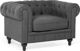Beliani Σετ σαλονιού 4 θέσεων σε γκρι CHESTERFIELD 8083476 4251682260855