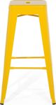 Beliani Σετ 2 μεταλλικά σκαμπό μπαρ 76 cm κίτρινο CABRILLO 8083608 4260602372820
