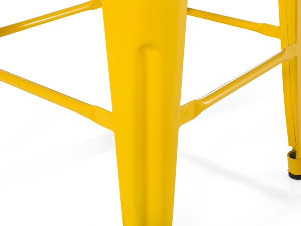 Beliani Σετ 2 μεταλλικά σκαμπό μπαρ 76 cm κίτρινο CABRILLO 8083608 4260602372820