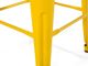 Beliani Σετ 2 μεταλλικά σκαμπό μπαρ 76 cm κίτρινο CABRILLO 8083608 4260602372820