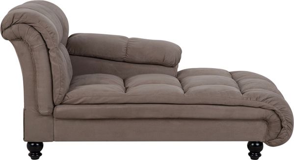Beliani Σεζλόνγκ καφέ-γκρι LORMONT 8034675 4251682218146