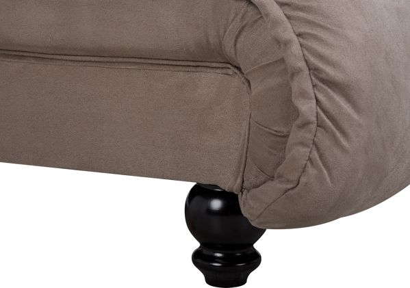 Beliani Σεζλόνγκ καφέ-γκρι LORMONT 8034675 4251682218146