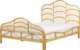 Κρεβάτι Beliani Rattan 140 x 200 cm ανοιχτόχρωμο ξύλο DOMEYROT Lumarko! 13286053 4255664829344