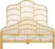 Κρεβάτι Beliani Rattan 140 x 200 cm ανοιχτόχρωμο ξύλο DOMEYROT Lumarko! 13286053 4255664829344