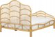 Κρεβάτι Beliani Rattan 140 x 200 cm ανοιχτόχρωμο ξύλο DOMEYROT Lumarko! 13286053 4255664829344